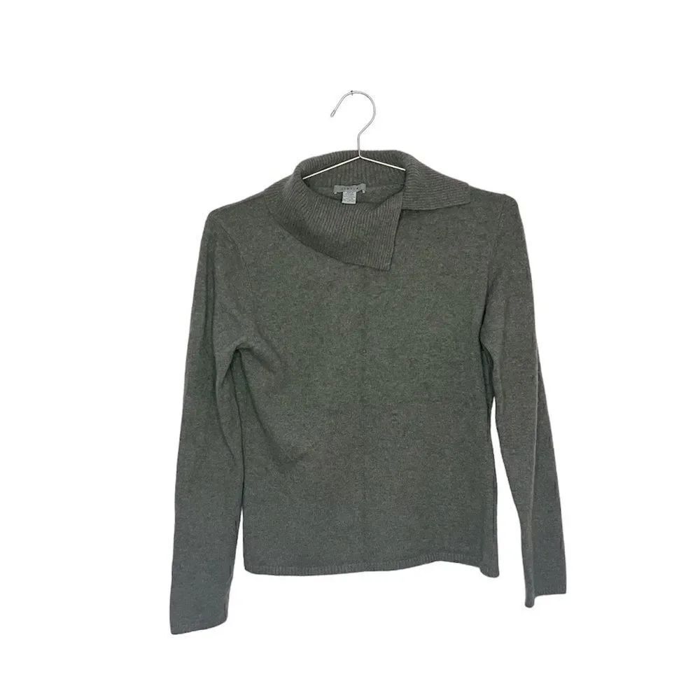 Geneva Olive Pullover Cashmere Sweater